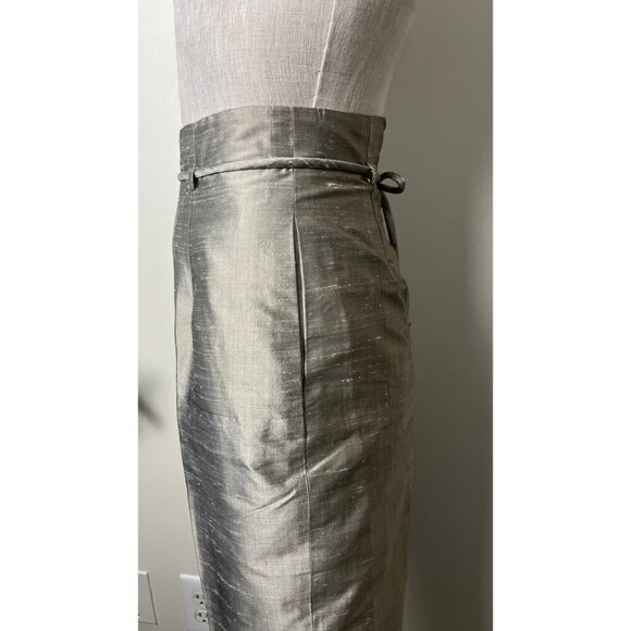 J PETERMAN COMPANY METALLIC SILK PANT TOP SET 2 - Picture 3 of 16